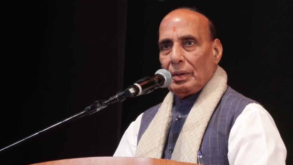 the defence minister, Rajnath Singh