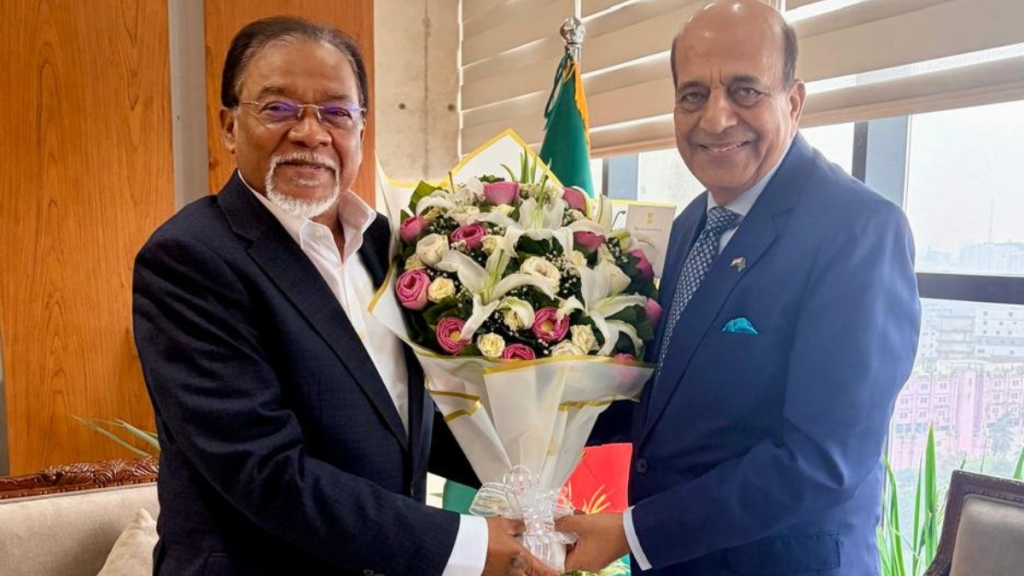 Indian high commissioner to Bangladesh, Dinesh Trivedi, and Bangladesh prime minister’s advisor, Mohd Ismail Zabihullah