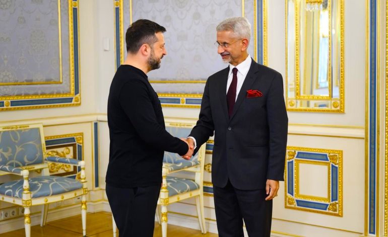 Jaishankar meets Zelenskyy to boost New Delhi-Kyiv ties, but also says India halting Russian oil purchases won’t end Ukraine war