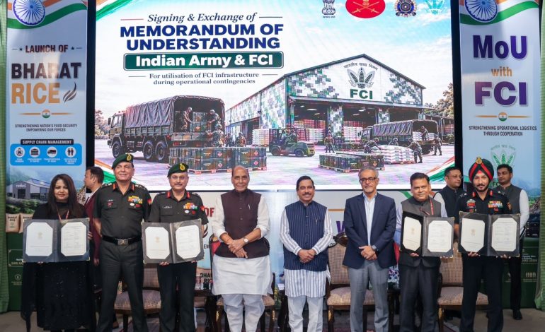 Indian Army launches Bharat Rice for service personnel, taps FCI warehouses to strengthen frontline supplies