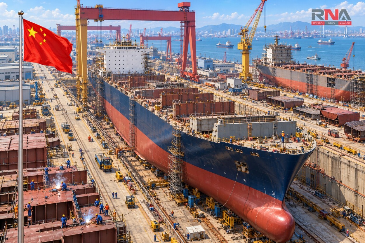 China captures 81.8% of global shipbuilding orders as output surges