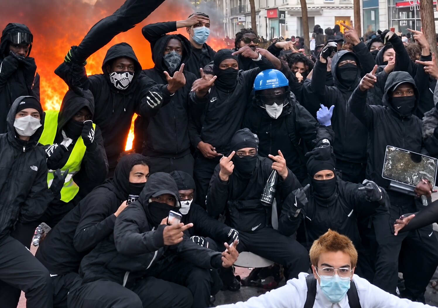 France protests: 1,200 arrested as anger over schools and living costs erupts into violence