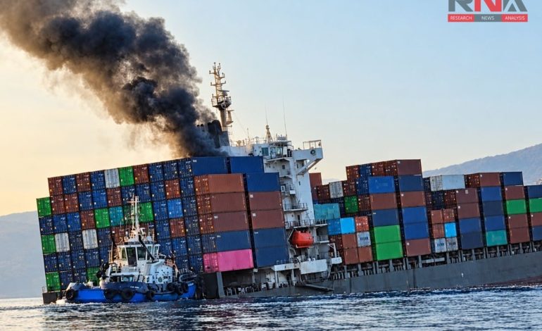 Container ship sinks in Strait of Hormuz as shipping attacks in Gulf region intensify before US polls