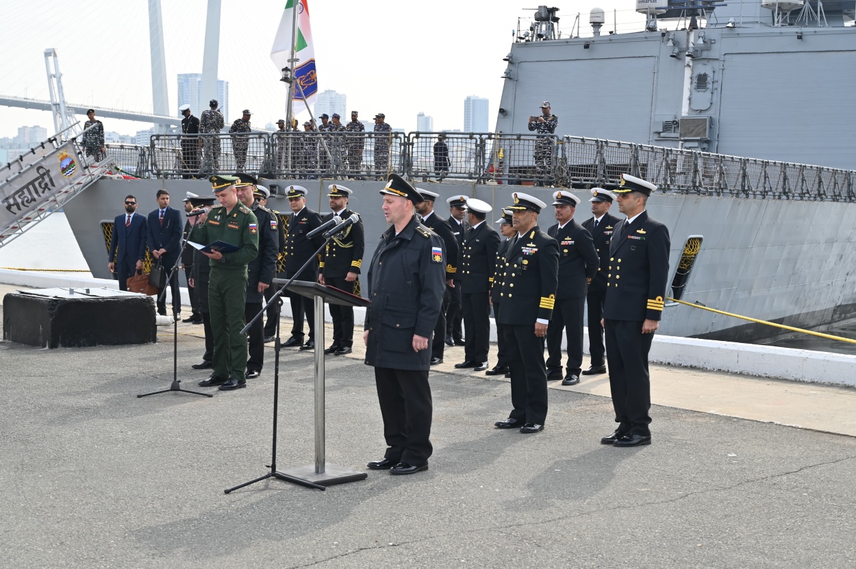 Exercise Indra – 2026: Navy’s stealth frigate INS Sahyadri reaches Vladivostok for India-Russia naval drills