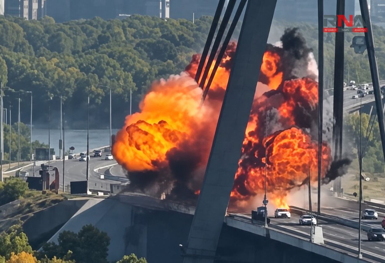 Russian drone hits Kyiv bridge during Germany’s Merz visit, Berlin pledges €1.35 billion aid to Ukraine