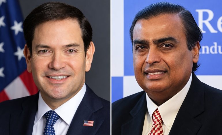 Marco Rubio expected to meet Mukesh Ambani as US pursues energy ties amid Elon Musk’s Starlink row