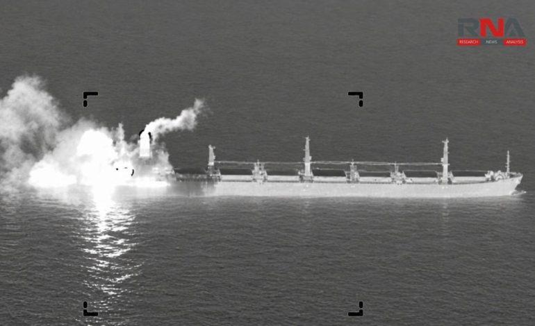US jet strikes cargo ship off Iran, raises stakes in Gulf shipping crisis