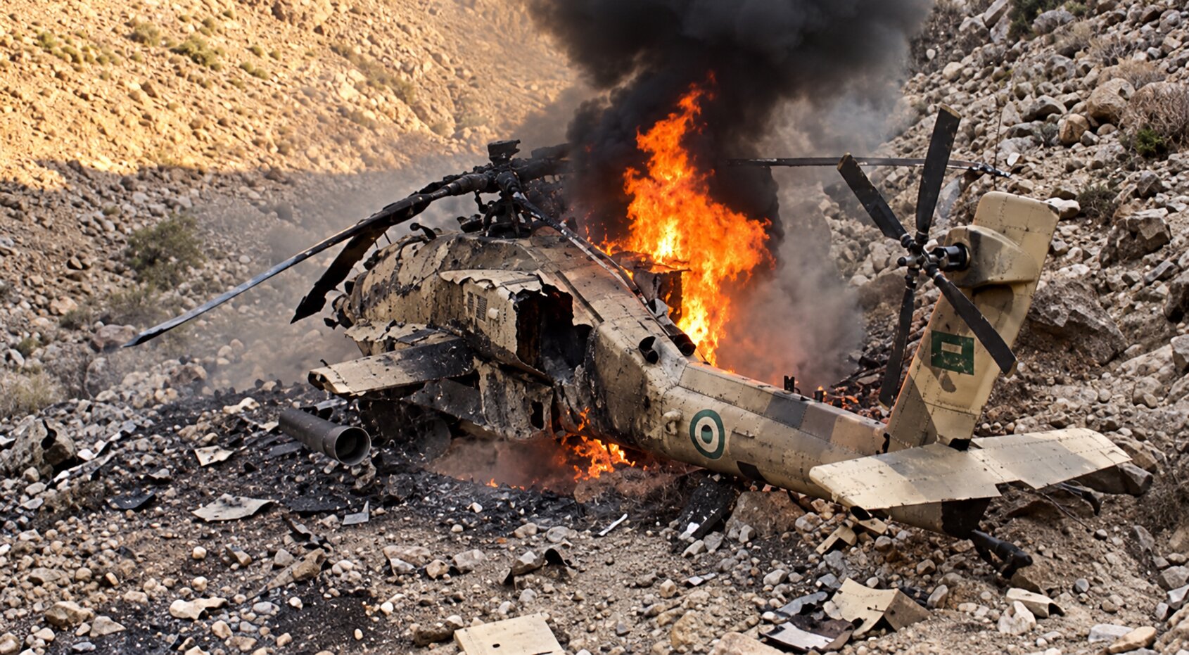 Saudi helicopter crash kills two near Yemen border as Houthis claim Apache shootdown
