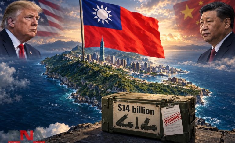 Taiwan says no word on splitting $14 billion US arms deal as Trump holds approval