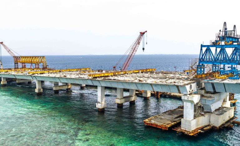 India-backed Thilamale bridge reaches key milestone as Vilimale and Gulhifalhu are linked