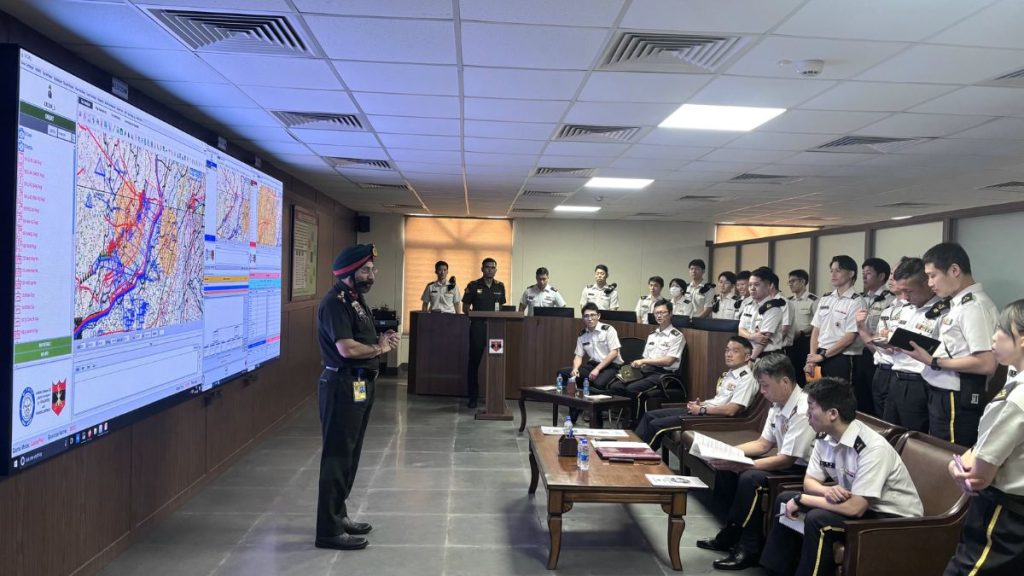 India Japan military delegation, JGSDF India visit, Japanese officers WARDEC, India Japan wargaming cooperation, Indian Army Japanese delegation, WARDEC military simulation India, Japan Ground Self-Defense Force training.