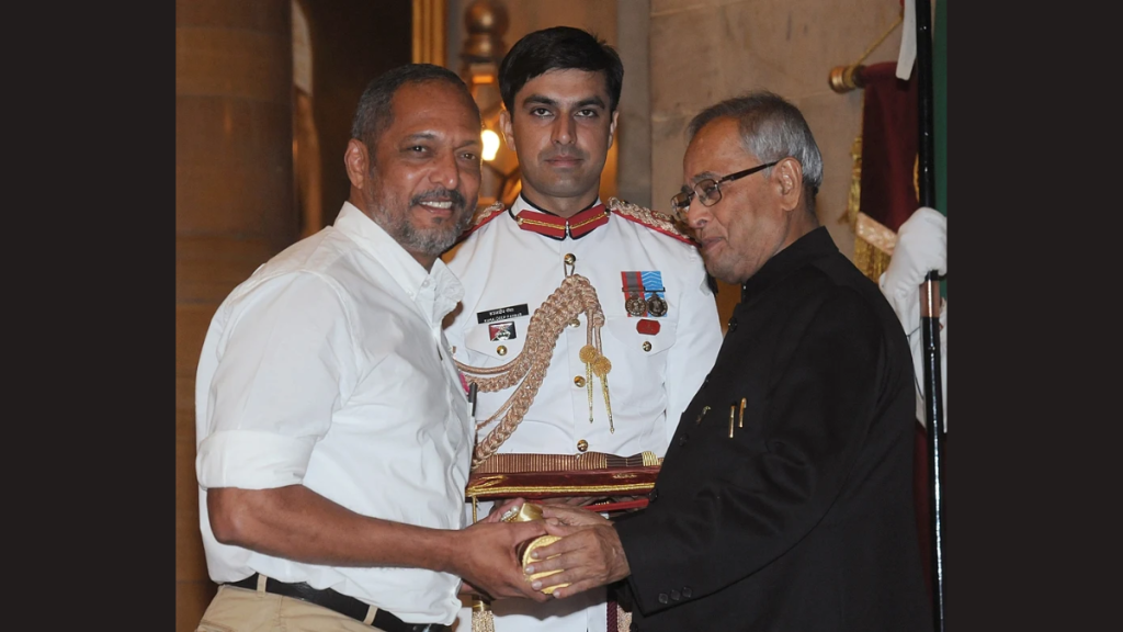 Nana Patekar receives the Padma Shri from then President Pranab Mukherjee in 2013; the veteran actor passed away at 75 on October 8, 2026.