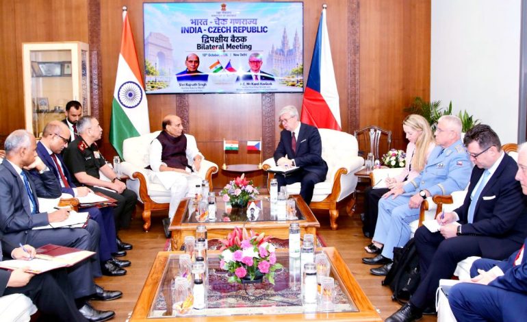 India, Czech Republic seek wider defence-manufacturing ties after Rajnath Singh-Havlicek talks