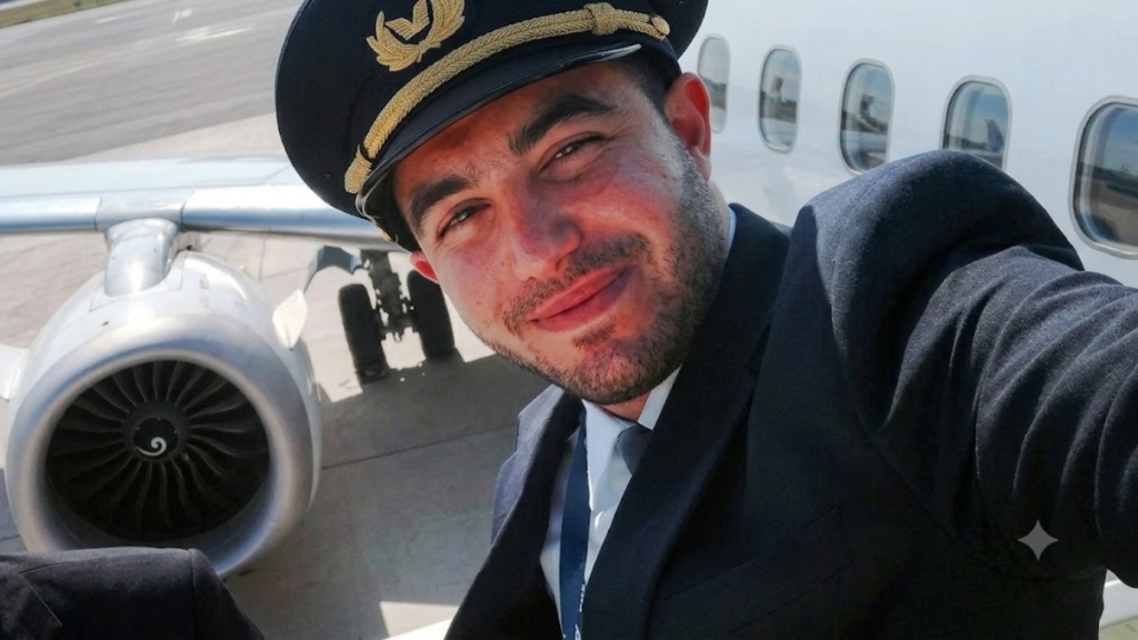 Hamam al-Hammami, the flydubai co-pilot accused of attempting to bring down a flight. The image has gone viral on social media.