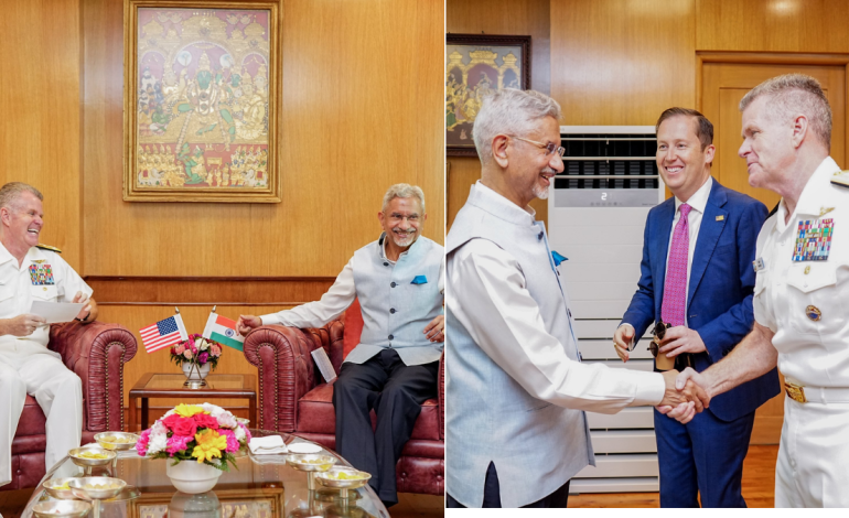 Jaishankar meets US Pacific commander Paparo to boost India-US maritime security cooperation