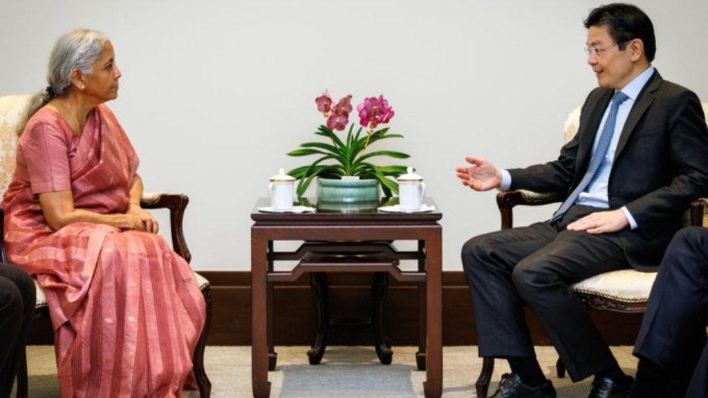 Nirmala Sitharaman meets Singapore PM Lawrence Wong