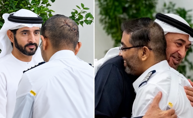 Flydubai hero pilot Smit Machchhar’s head stitches, bandaged hand revealed as UAE president asks ‘when will you heal?’