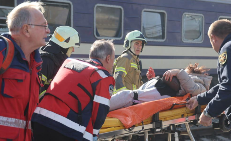 Zelenskyy seeks tougher Russia sanctions after Dnipro strike kills 13 in railway platform