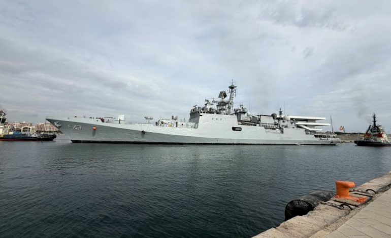 INS Trishul reaches Spain after Varuna, continues Indian Navy’s Mediterranean deployment