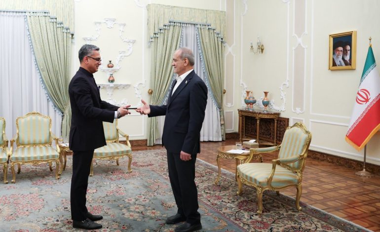 India’s new envoy presents credentials to Iran’s Pezeshkian as Tehran links closer New Delhi ties to regional security